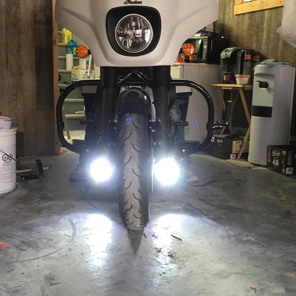 Indian chief spoiler with led light