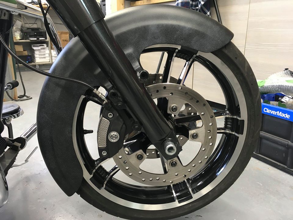 front fender wrap 19'' harley touring